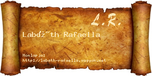 Labáth Rafaella névjegykártya